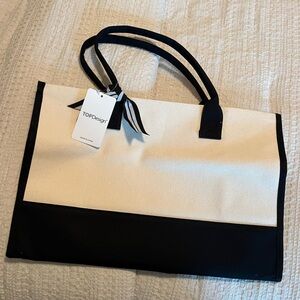 Top Design Black and Cream Tote